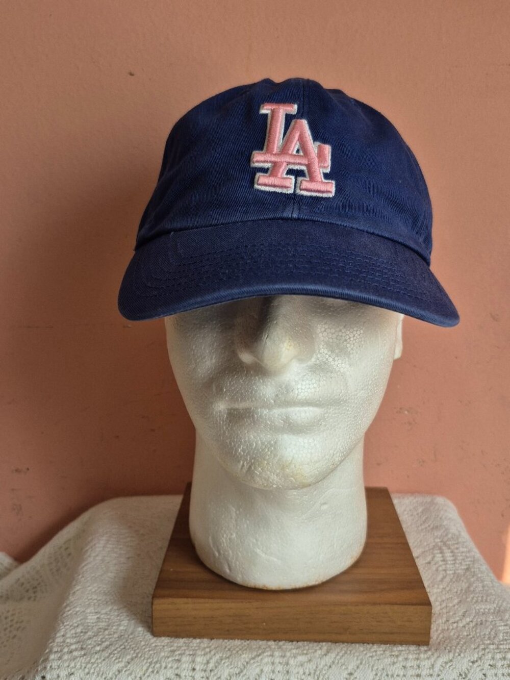 Los Angeles Dodgers Hat 47 Brand Womens Strapback Pink Blue Baseball Dad Cap LA